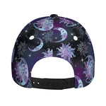 Galaxy Celestial Sun And Moon Print Baseball Cap