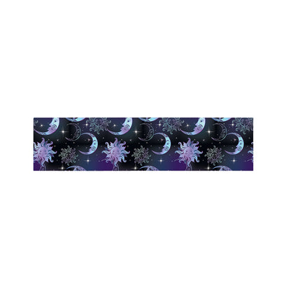 Galaxy Celestial Sun And Moon Print Bed Runner