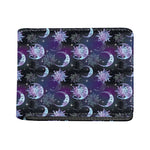 Galaxy Celestial Sun And Moon Print Bifold Wallet