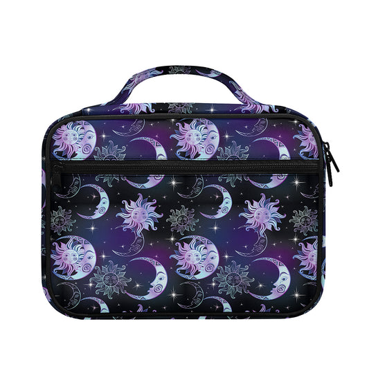 Galaxy Celestial Sun And Moon Print Briefcase Bible Bag