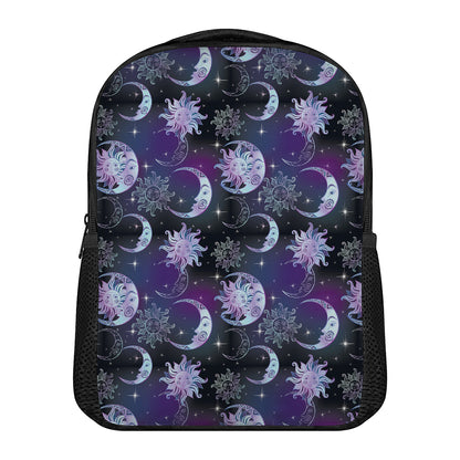 Galaxy Celestial Sun And Moon Print Casual Backpack