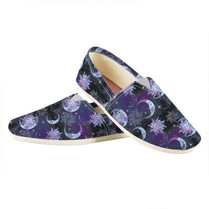 Galaxy Celestial Sun And Moon Print Casual Shoes