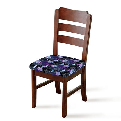 Galaxy Celestial Sun And Moon Print Chair Cushion Cover