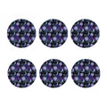 Galaxy Celestial Sun And Moon Print Coaster Set