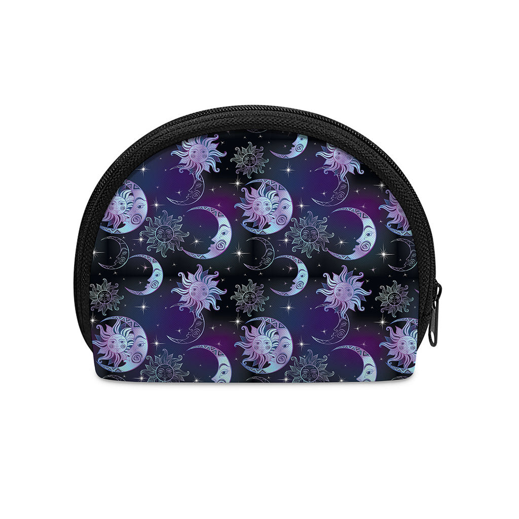 Galaxy Celestial Sun And Moon Print Coin Purse