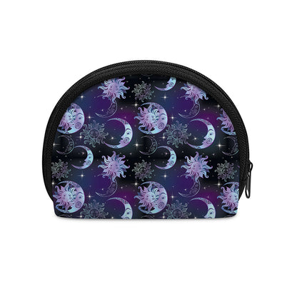 Galaxy Celestial Sun And Moon Print Coin Purse
