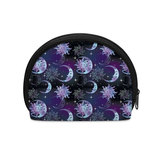 Galaxy Celestial Sun And Moon Print Coin Purse