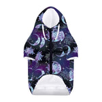 Galaxy Celestial Sun And Moon Print Dog Zip Up Hoodie