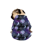 Galaxy Celestial Sun And Moon Print Dog Zip Up Jacket