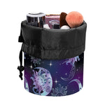 Galaxy Celestial Sun And Moon Print Drawstring Makeup Bag