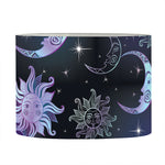 Galaxy Celestial Sun And Moon Print Drum Lamp Shade