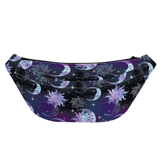 Galaxy Celestial Sun And Moon Print Fanny Pack