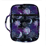 Galaxy Celestial Sun And Moon Print Front Pocket Bible Bag