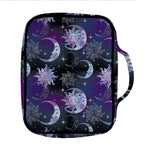 Galaxy Celestial Sun And Moon Print Front Pocket Bible Bag
