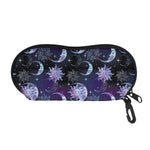 Galaxy Celestial Sun And Moon Print Glasses Case