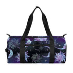 Galaxy Celestial Sun And Moon Print Gym Bag