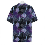 Galaxy Celestial Sun And Moon Print Hawaiian Shirt
