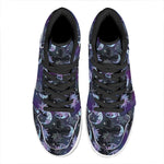 Galaxy Celestial Sun And Moon Print High Top Leather Sneakers