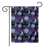 Galaxy Celestial Sun And Moon Print House Flag