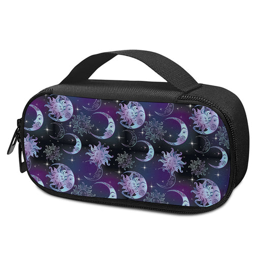 Galaxy Celestial Sun And Moon Print Insulin Cooler Travel Case