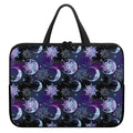 Galaxy Celestial Sun And Moon Print Laptop Sleeve With Handle