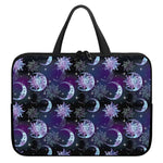 Galaxy Celestial Sun And Moon Print Laptop Sleeve With Handle