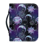 Galaxy Celestial Sun And Moon Print Leather Bible Cover