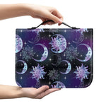 Galaxy Celestial Sun And Moon Print Leather Bible Cover