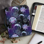 Galaxy Celestial Sun And Moon Print Leather Bible Cover