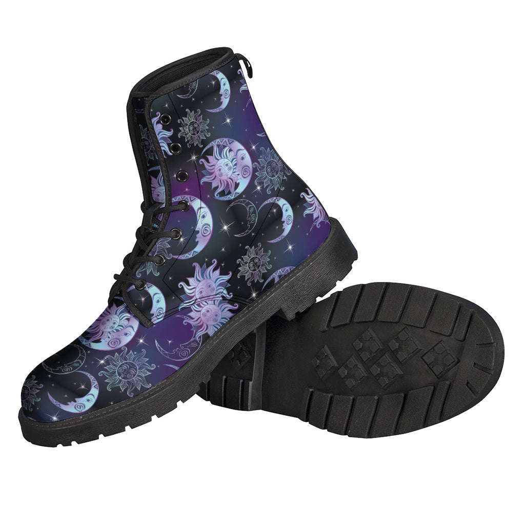 Galaxy Celestial Sun And Moon Print Backpack