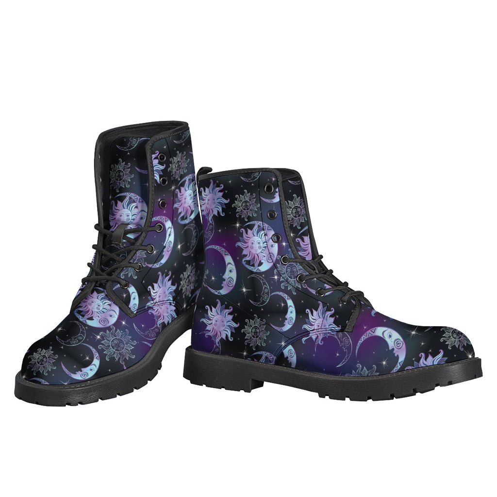 Galaxy Celestial Sun And Moon Print Backpack