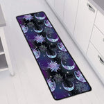 Galaxy Celestial Sun And Moon Print Long Kitchen Mat