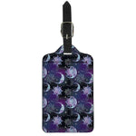 Galaxy Celestial Sun And Moon Print Luggage Tag