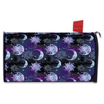 Galaxy Celestial Sun And Moon Print Mailbox Cover