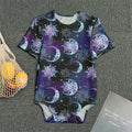 Galaxy Celestial Sun And Moon Print Men's Bodysuit