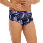 Galaxy Celestial Sun And Moon Print Men's Briefs