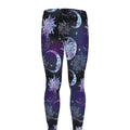 Galaxy Celestial Sun And Moon Print Men's Leggings