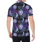 Galaxy Celestial Sun And Moon Print Men's Shirt