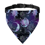 Galaxy Celestial Sun And Moon Print Over The Collar Dog Bandana