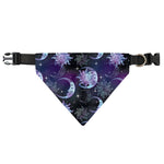 Galaxy Celestial Sun And Moon Print Over The Collar Dog Bandana