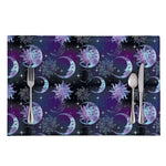 Galaxy Celestial Sun And Moon Print Placemat