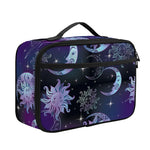 Galaxy Celestial Sun And Moon Print Portable Lunch Bag
