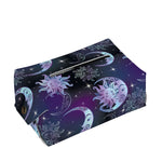 Galaxy Celestial Sun And Moon Print Rectangle Tissue Box Cover