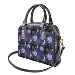 Galaxy Celestial Sun And Moon Print Shoulder Handbag