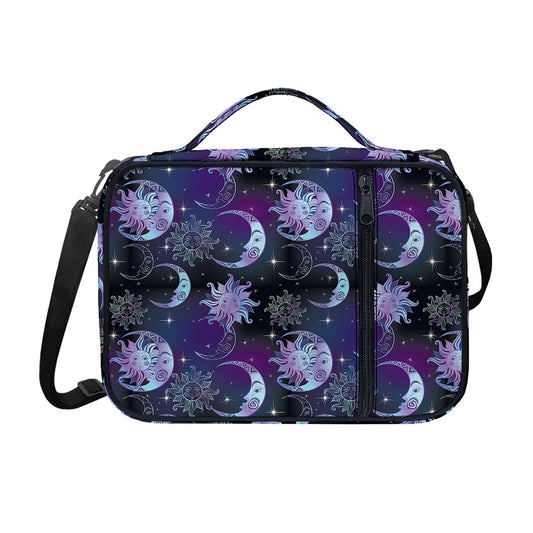 Galaxy Celestial Sun And Moon Print Shoulder Strap Bible Bag