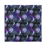 Galaxy Celestial Sun And Moon Print Silk Bandana