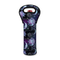 Galaxy Celestial Sun And Moon Print Single Neoprene Wine Tote