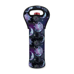 Galaxy Celestial Sun And Moon Print Single Neoprene Wine Tote
