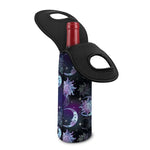 Galaxy Celestial Sun And Moon Print Single Neoprene Wine Tote