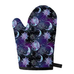 Galaxy Celestial Sun And Moon Print Single Oven Mitt